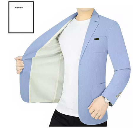 Blazers de negócios finos e respiráveis masculinos, casacos casuais, jaquetas de secagem rápida masculinas, alta qualidade, 4XL, verão, novo