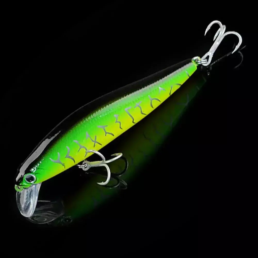 Afundando minow 5g 7g 10g 14g isca de pesca sistema equilíbrio gravidade impulso elenco isca profunda manivela wobbler gancho pesca engrenagem jerkbait