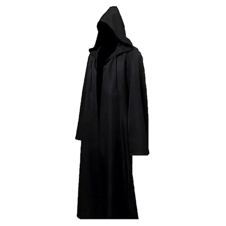 Halloween bruxa camisa longa com capuz preto robe manto cosplay traje adulto e assustador fantasma manto criança traje de férias conjunto