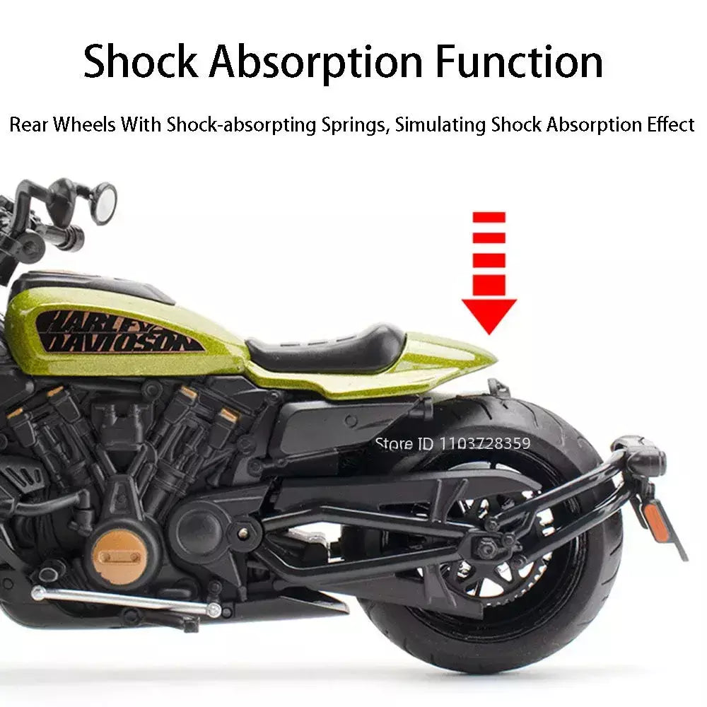 1:12 sportster modelo de brinquedo motocicletas liga diecast nijia ZX-6R motos som luz absorção choque pneus borracha crianças presente