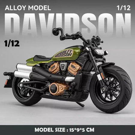 1/12 harley davidson sportster s moto liga modelo diecast corrida motocicleta brinquedo crianças presente coleção em miniatura voiture