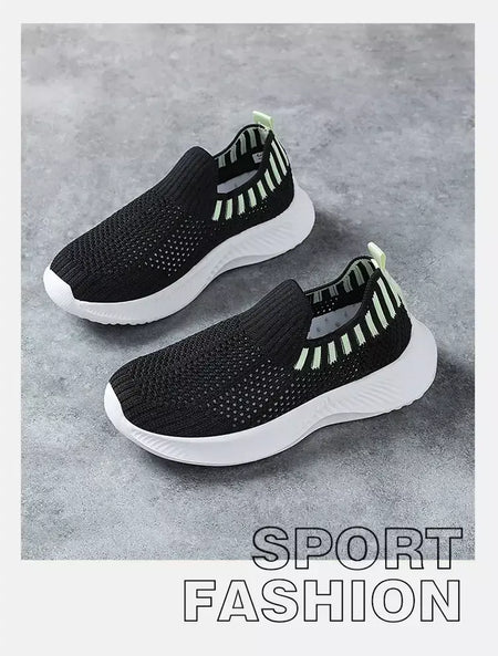 Crianças meninos sapatos casuais leves sola macia respirável crianças meninas esportes andando tênis antiderrapante