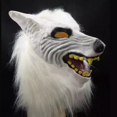 Horror lobisomem trajes halloween cosplay máscara de lobo lobisomem garras conjunto luvas terror role play brincadeira adereços assustador lobo chapelaria