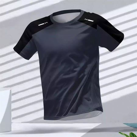 New Hot-Selling Outdoor Running Sports Respirável Quick-Secagem Roupas de Fitness Casual Wear Impressão 3D Em Torno Do Pescoço Adulto T-Shirt