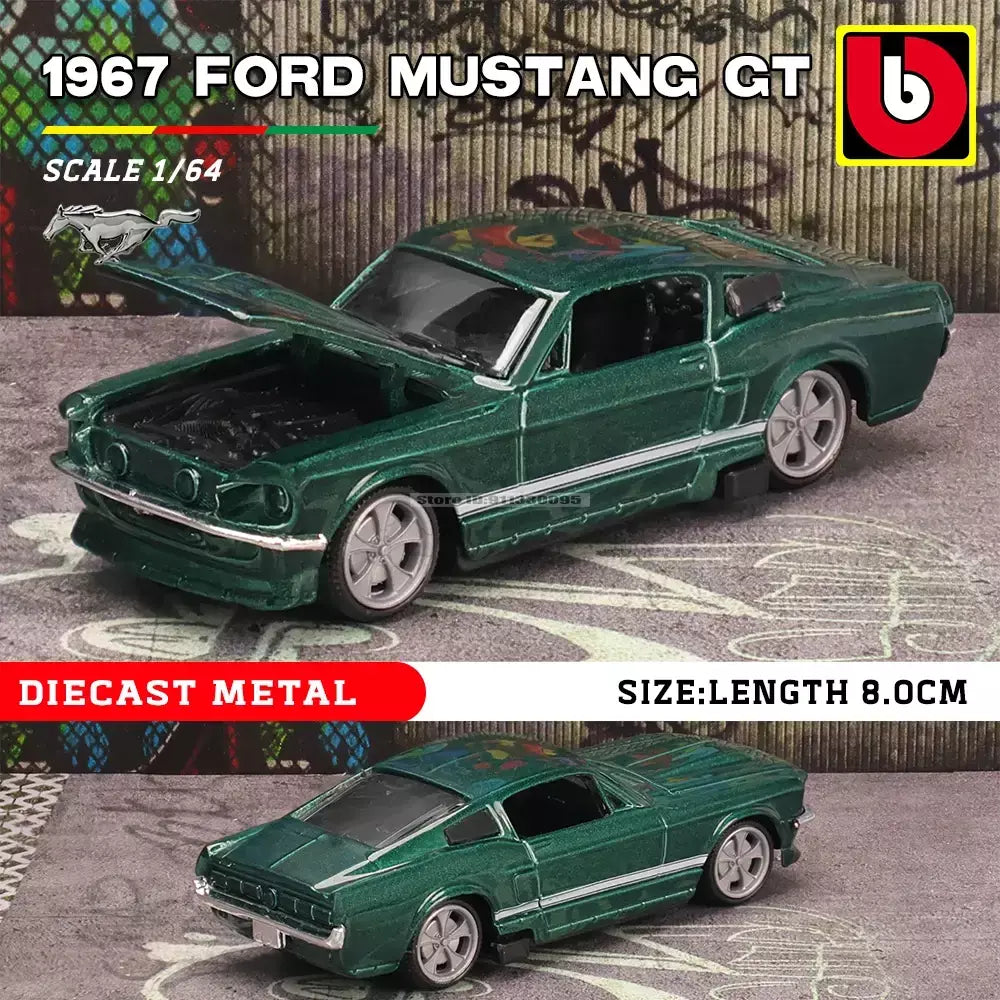 Bburago 1:64 ônibus volkswagen porsche ford mustang audi bmw liga carro de luxo fundição modelo de carro brinquedo coleção presente