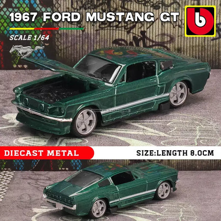 Bburago 1:64 ônibus volkswagen porsche ford mustang audi bmw liga carro de luxo fundição modelo de carro brinquedo coleção presente