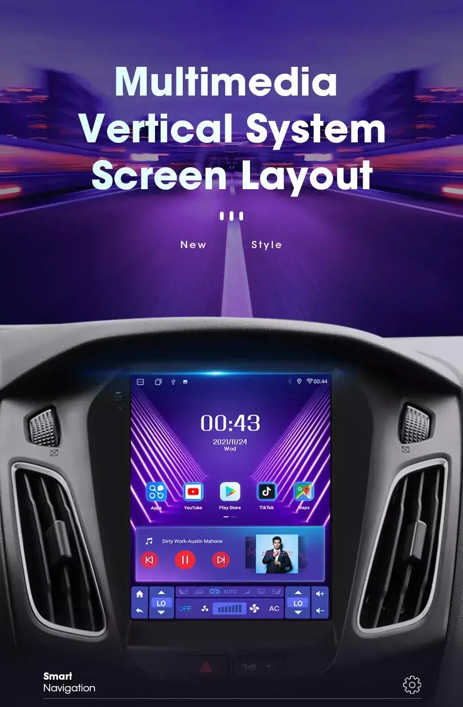 Srnubi 2 din 9.7 "android 13 carplay rádio do carro para ford focus 3 mk 3 2011 2012 - 2019 reprodutor multimídia 2din gps auto estéreo dvd