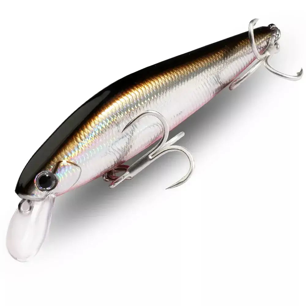Afundando minow 5g 7g 10g 14g isca de pesca sistema equilíbrio gravidade impulso elenco isca profunda manivela wobbler gancho pesca engrenagem jerkbait