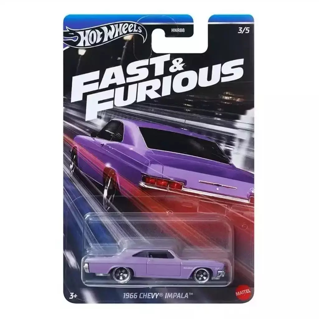 Carros originais Hot Wheels 1966 CHEVY IMPALA NISSAN SKYLINE GT-R (BCNR33) NISSAN 350Z CUSTOM 1/64 Veículos de brinquedo modelo fundido HNR88