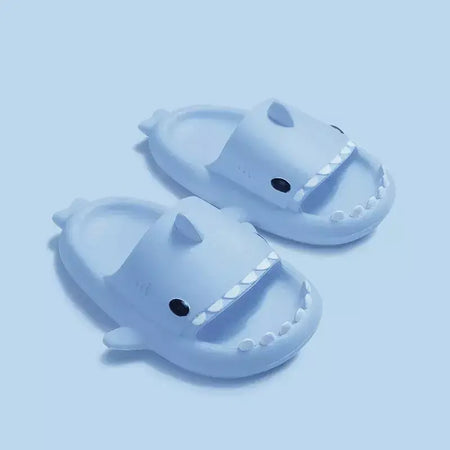 Crianças chinelos dos desenhos animados sandálias de tubarão verão meninos meninas bebê crianças sapatos sola macia antiderrapante
