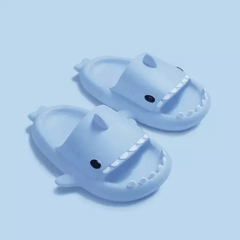 Crianças chinelos dos desenhos animados sandálias de tubarão verão meninos meninas bebê crianças sapatos sola macia antiderrapante
