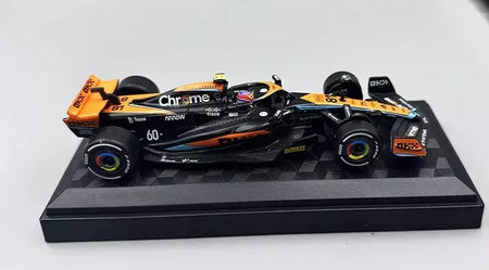 1:43 MCL60 2023 4 # Lando Norris P2 British GP Mclaren F1 #81 Oscar Piastri Diecast coleção de modelos de liga de amor clássico Hobby