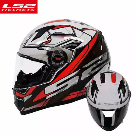 Ls2 rosto cheio capacete da motocicleta das mulheres dos homens capacete de motocross de alta resistência abs escudo 3c aprovado acessórios da motocicleta ff358