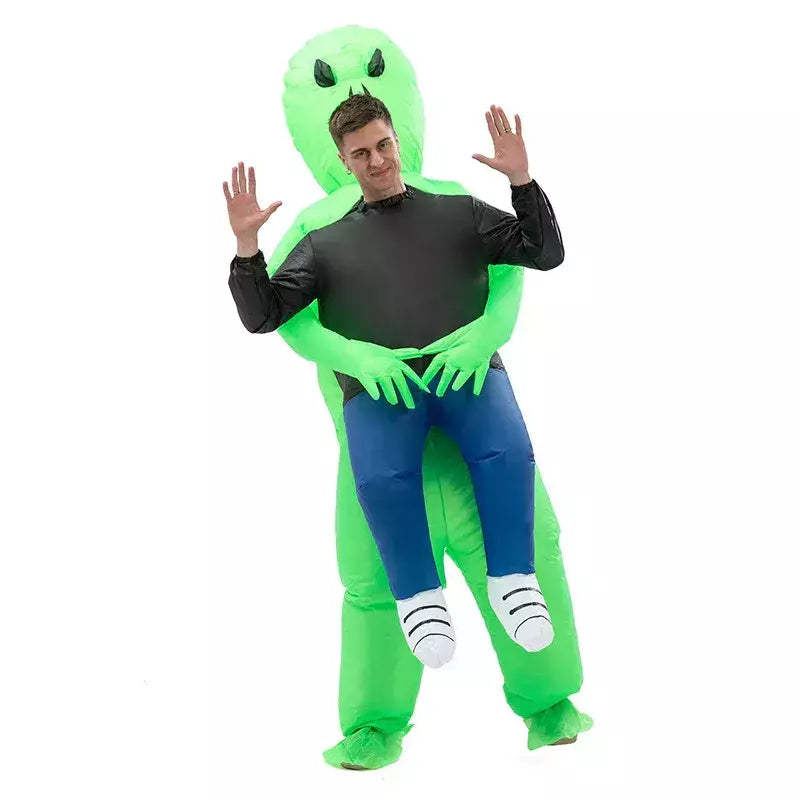 Adulto alienígena inflável traje crianças festa cosplay traje engraçado terno anime fantasia vestido de halloween para mulher