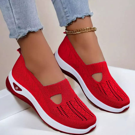 2025 tênis feminino respirável deslizamento em sapatos de caminhada malha baixa superior das mulheres sapatos vulcanizados sola macia sapatos femininos leves