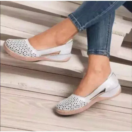 Sandálias artesanais de couro feminino, sapatilhas respiráveis, estilo retrô, chinelo de apoio personalizado para senhoras, verão 2022