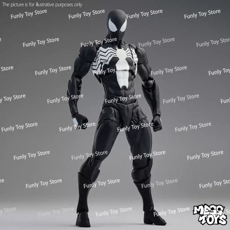 Em estoque brinquedos bagunça homem aranha symbiote spiderman messtoys scarlet aranha terno preto vizinho anime figura de ação presentes brinquedos