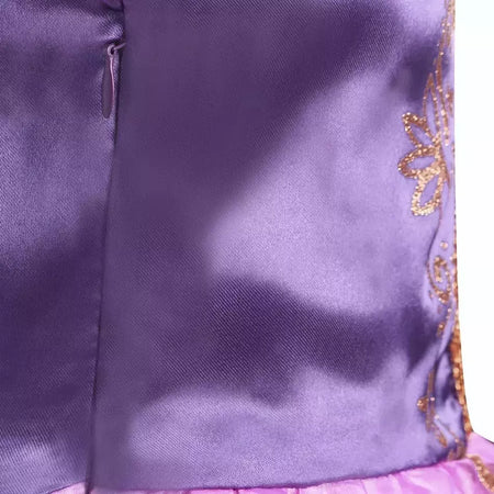 Crianças rapunzel vestido crianças festa emaranhado traje meninas verão aniversário fantasia cosplay carnaval roupas de halloween 3-8 anos