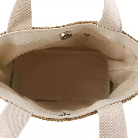 Fsafashion-bolsa de tecido palha para mulheres, bolsa casual para férias, bolsas com alça superior, bolsas de ombro retrô artesanais, moda feminina, 2024
