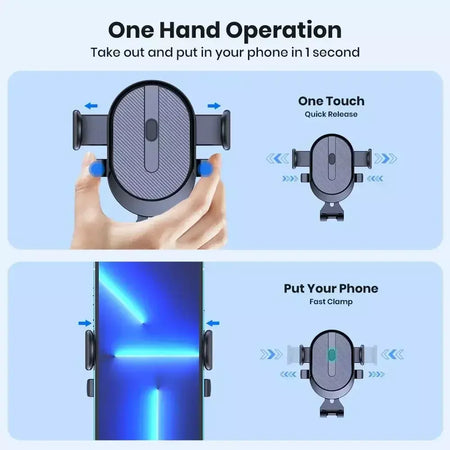 Suporte do telefone móvel do carro saída de ventilação de ar clipe gancho sensor gravidade suporte do carro triângulo gravidade fosco gps suporte para todos os celulares