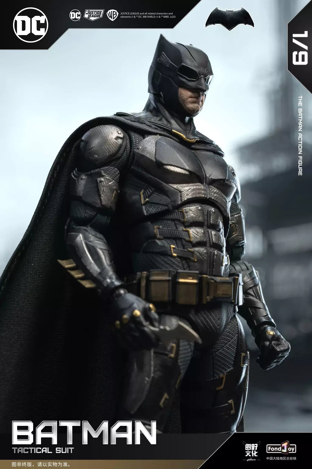 Novo original fondjoy bruce wayne batman figura tático batuit batman liga da justiça figuras detetive quadrinhos 1/9 pvc brinquedo do miúdo