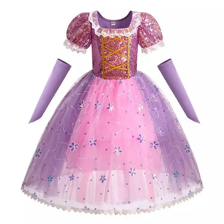 Crianças elsa ariel traje meninas quarta-feira dança disfarce crianças rapunzel vestido elegante barbi cosplay halloween fantasia 3-12t