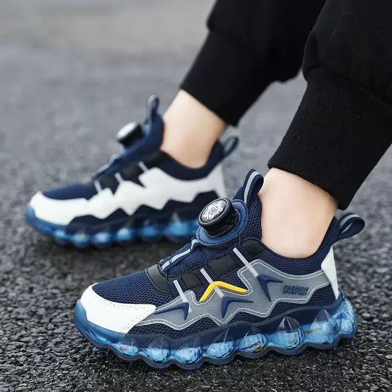 Crianças sapatos esportivos meninos moda correndo lazer malha confortável ao ar livre crianças sapatos casuais tênis leves tênis