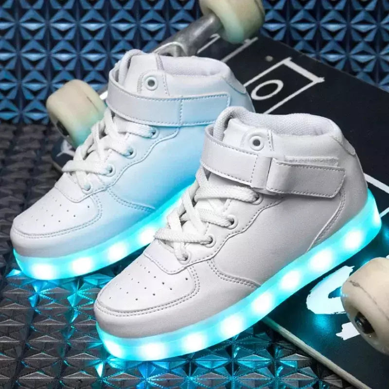 Tamanho 25-46 led sapatos com luzes brilhantes led chinelos para crianças & adulto feminino tenis para crianças meninos meninas sapatilhas luminosas