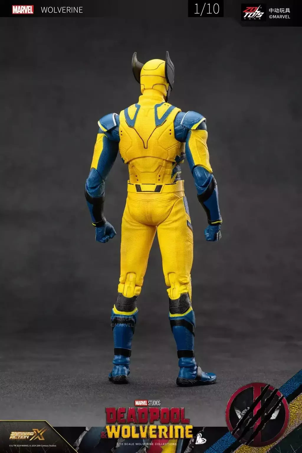 ZD Toys Deadpool & Wolverine Figuras de ação Deadpool Caixa Wolverine Coleção Figuras de ação para adultos Brinquedo infantil