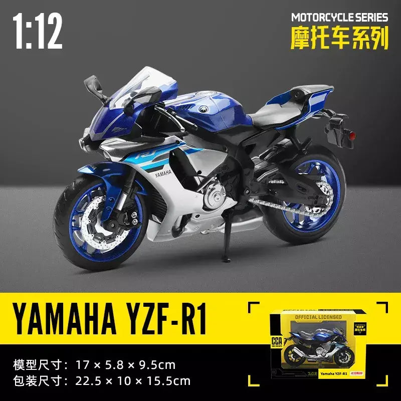 Cca 1:12 suzuki GSX-R1000 liga motocross licenciado modelo de motocicleta brinquedo carro coleção presente produção estática fundição
