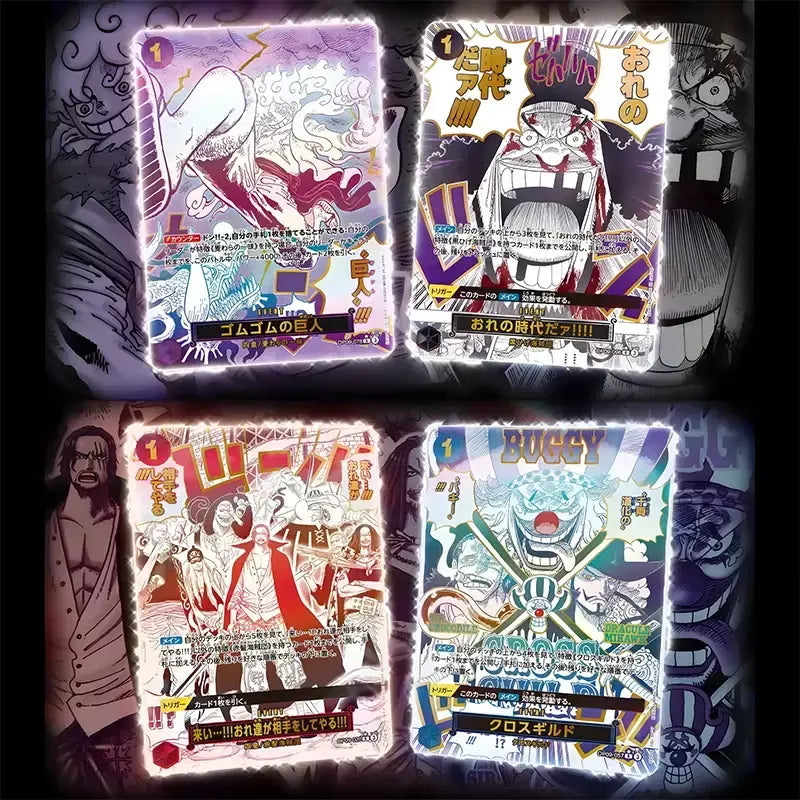 Uma peça tcg caixa de reforço de cartão de jogo japonês selado autêntico japonês OP01-OP13 série completa caixa de reforço cartões de coleção de jogo