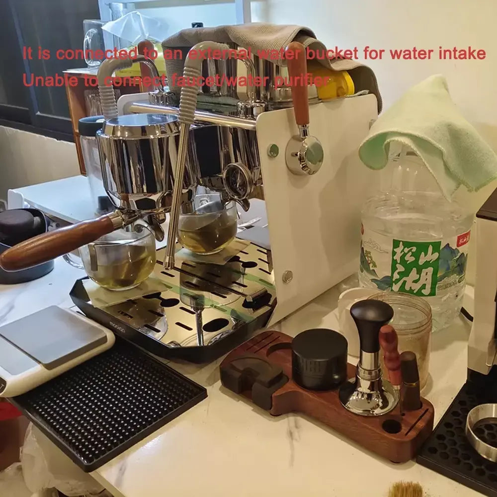 Bomba rotativa máquina de café casa/comercial máquina de café expresso 0.5l + 1l boliers controle de temperatura pid conectar água externa