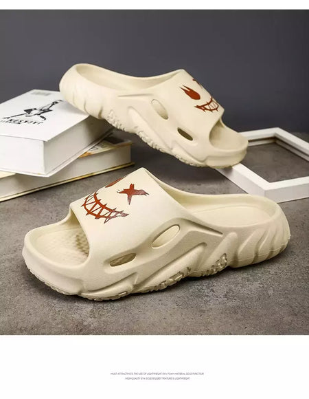 Sandálias antiderrapantes clássicas masculinas, chinelos confortáveis ao ar livre, sapatos macios de EVA, moda jovem, verão, venda quente