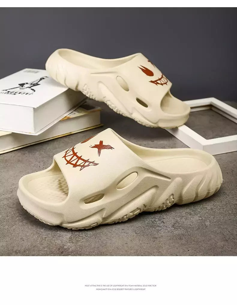 Sandálias antiderrapantes clássicas masculinas, chinelos confortáveis ao ar livre, sapatos macios de EVA, moda jovem, verão, venda quente