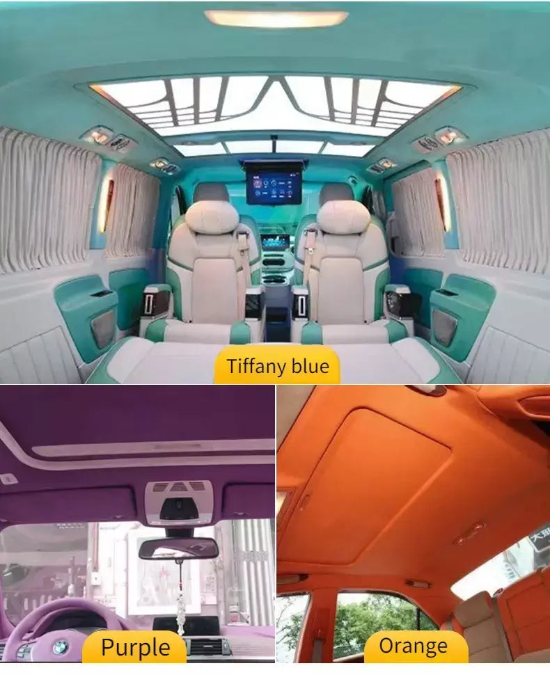 Tecido de camurça autoadesivo elástico de 4 lados pelo metro para modificação interior do carro estofamento contador costura pano wearable