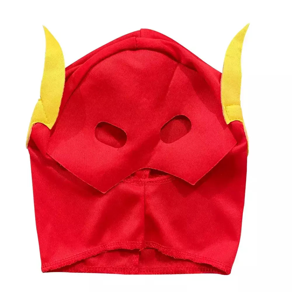Halloween conjunto de super-heróis flash músculo fantasia vestido unisex fantasia carnaval festa cosplay trajes fantasia vestido chapelaria máscara conjuntos