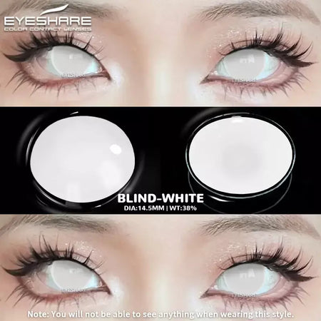 Eyeshare lentes de contato coloridas para olhos, 1 par de lentes coloridas de anime cosplay, lentes loucas de halloween, lentes de contato, maquiagem de beleza
