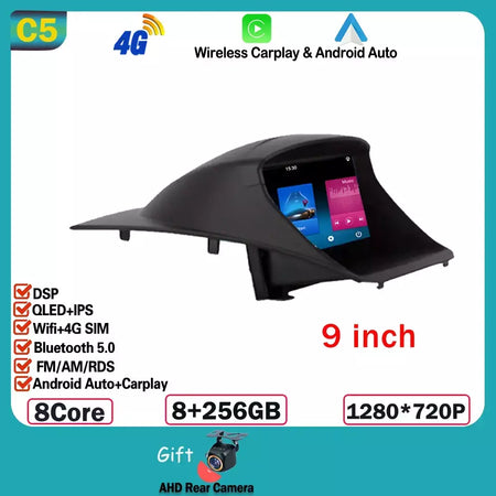 Rádio do carro carplay android 15 para ford fiesta mk 6 para ford fiesta mk 7 2008 - 2019 reprodutor de vídeo multimídia tela sensível ao toque gps automático
