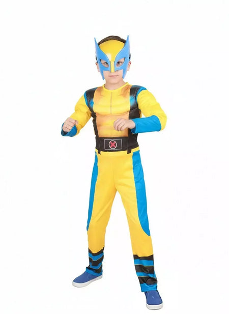 Conjunto de fantasia de super-herói wolverin para halloween, leve e confortável, dramatização, cosplay, festa, performance, diversão, criativa, meninos