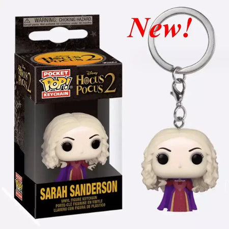 Novos chaveiros funko disney demona princesa bella ariel alice anna elsa bell jack sally ponto figura de ação brinquedos ornamentos