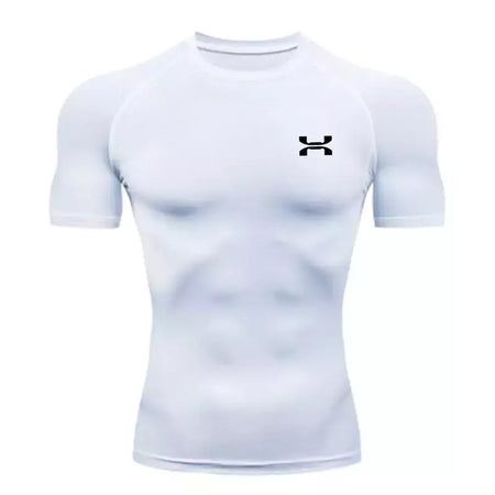 Camisa respirável Rashguard de compressão masculina, ajuste seco, camiseta esportiva MMA Fitness Gym, camisa de corrida, alta qualidade