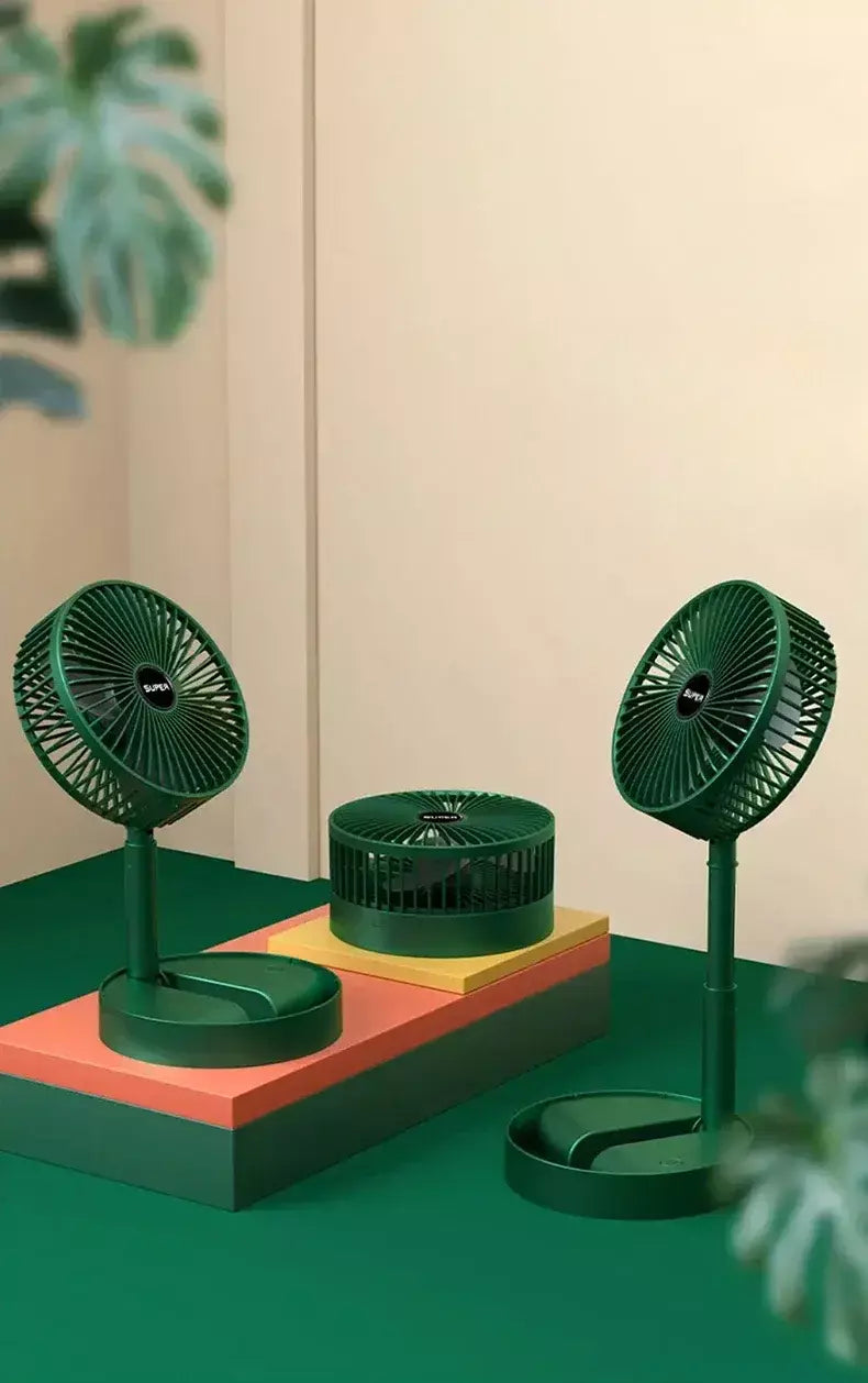 Mini ventilador elétrico portátil ajustável, Pequeno ventilador de refrigeração, Handy Desk, Casa, Escritório, Bateria de mesa, USB Recarregável