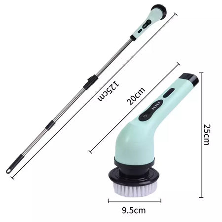 Escova de limpeza elétrica 9 em 1, purificador elétrico, ferramentas de limpeza elétrica, salão, cozinha, banheiro, utensílios de limpeza