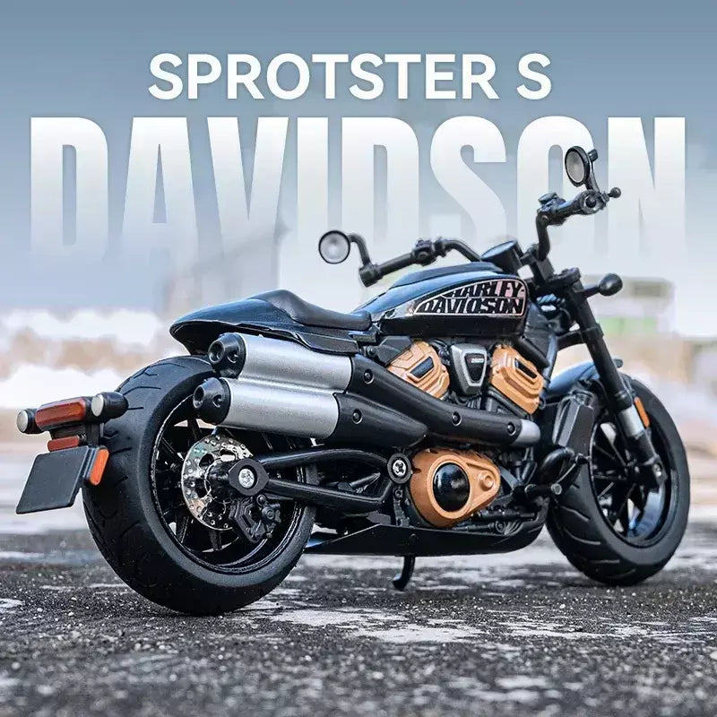 1/12 harley davidson sportster s moto liga modelo diecast corrida motocicleta brinquedo crianças presente coleção em miniatura voiture