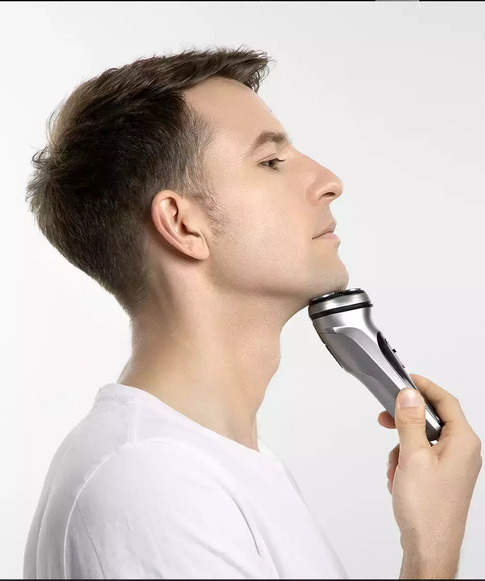 Barbeador rotativo elétrico Enchen Blackstone para homens, lâmina flutuante 3D, lavável tipo C, máquina de barba recarregável USB