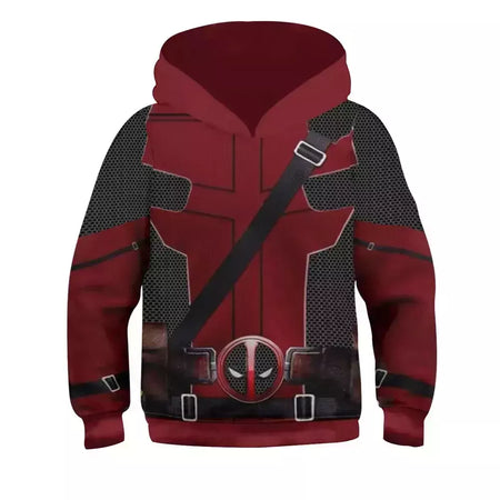 Meninos meninas deadpool wolverine cosplay traje super-herói impressão 3d pulôver hoodies jaqueta camisolas para festa de halloween