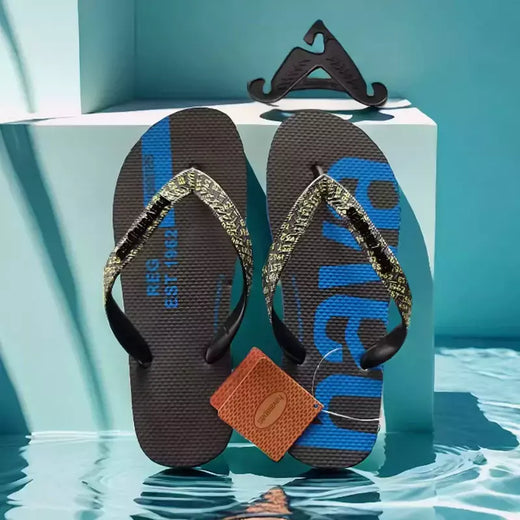 Havaianas-Sapatos de praia masculinos, antiderrapante para os pés, verão