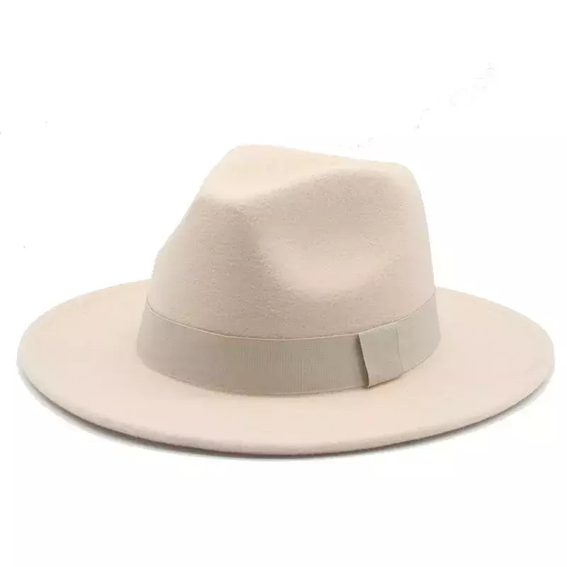 chapeu feminino chapeu chapeu masculino gorro Chapéu fedora mulheres fita banda homens chapéus de aba larga igreja casamento clássico bege branco chapéu do inverno das mulheres dos homens 2021 new gorras hombre