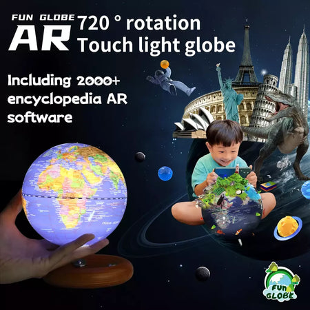 Globo Educacional Inteligente para Crianças, Brinquedo AR Interativo, Ideal para Aprendizagem Pré-Escolar, Presente de aniversário para meninos e meninas, Brinquedos STEM