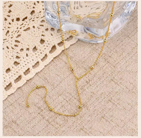 Colar lariat de aço inoxidável banhado a ouro, colar longo delicado colares laryered para mulheres meninas, pingente de gota em forma de y